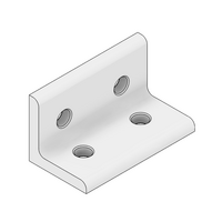 MODULAR SOLUTIONS ANGLE BRACKET 30MM TALL X 60MM WIDE WITH STAINLESS STEEL HARDWARE